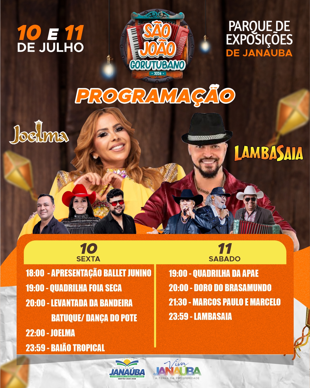 Programação São João Gorutubano 2026