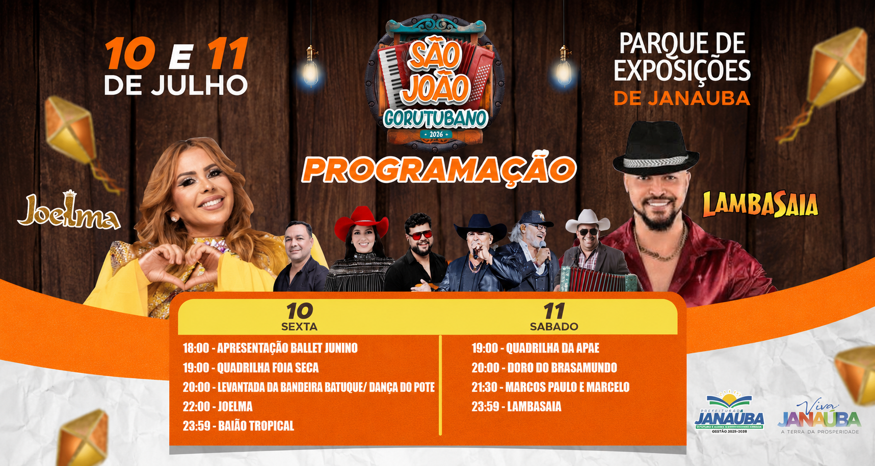 Programação São João Gorutubano 2026